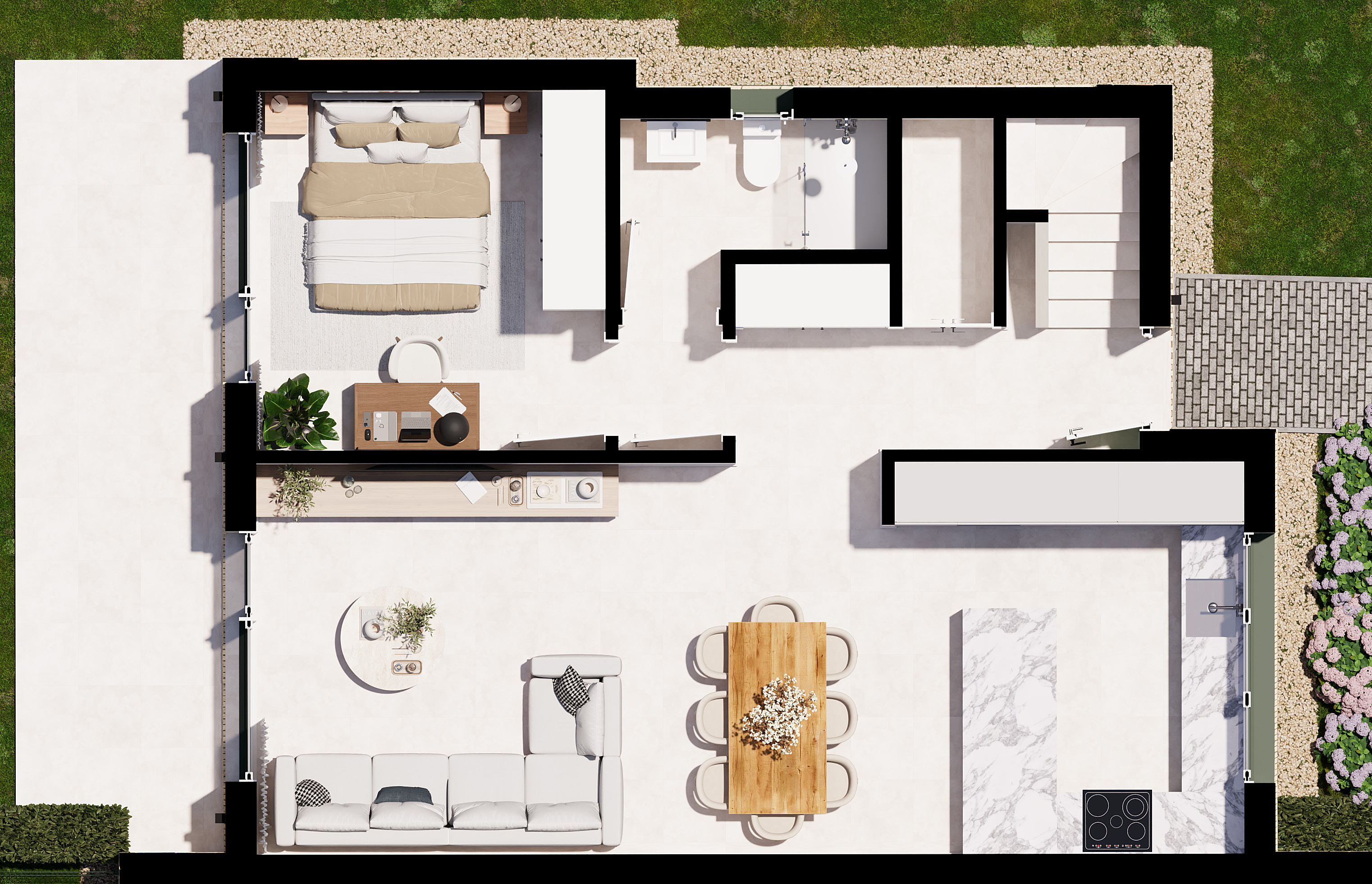 Modelo Chalet 04 — planta baja