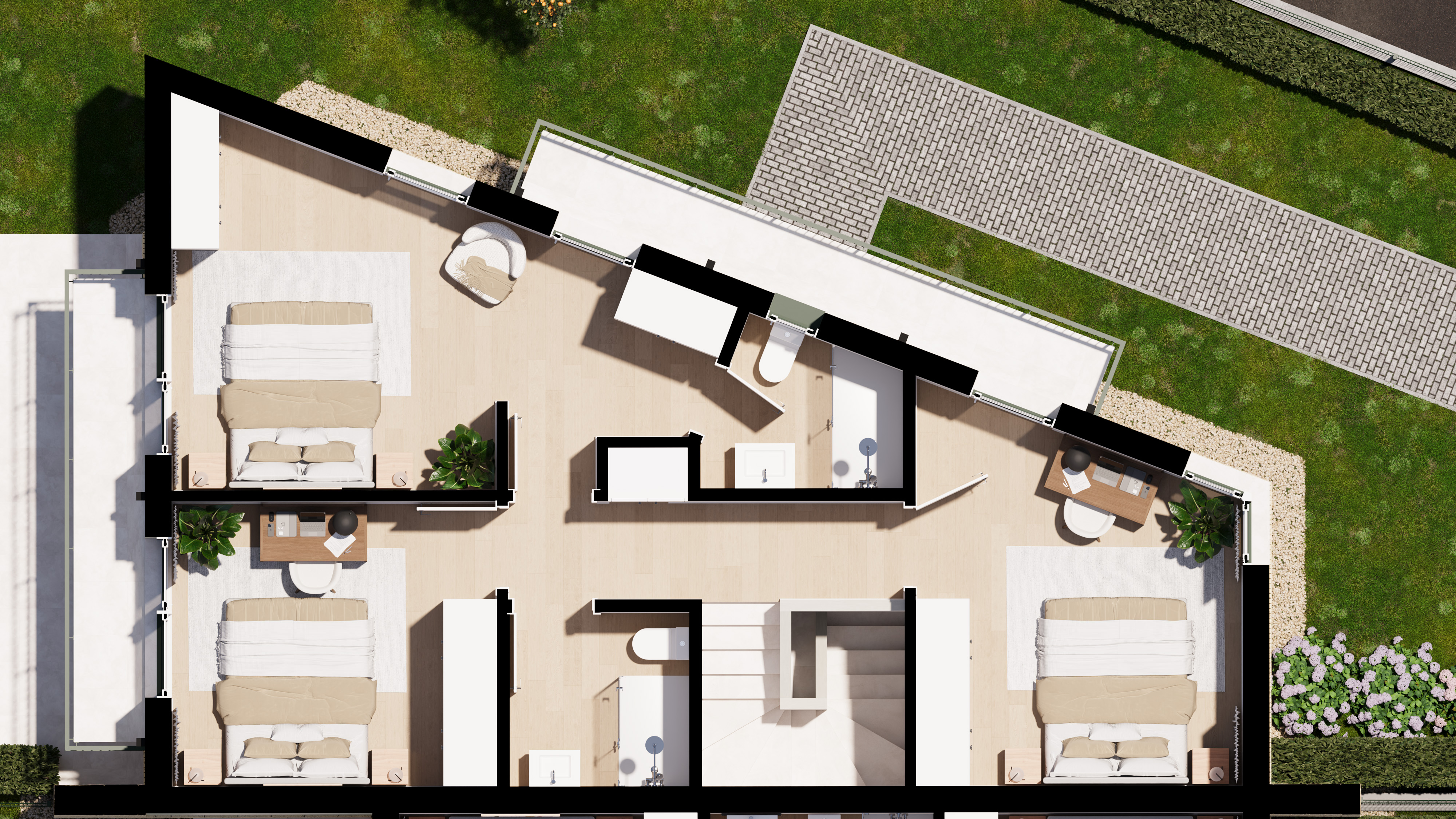 Modelo Chalet 06 — planta alta