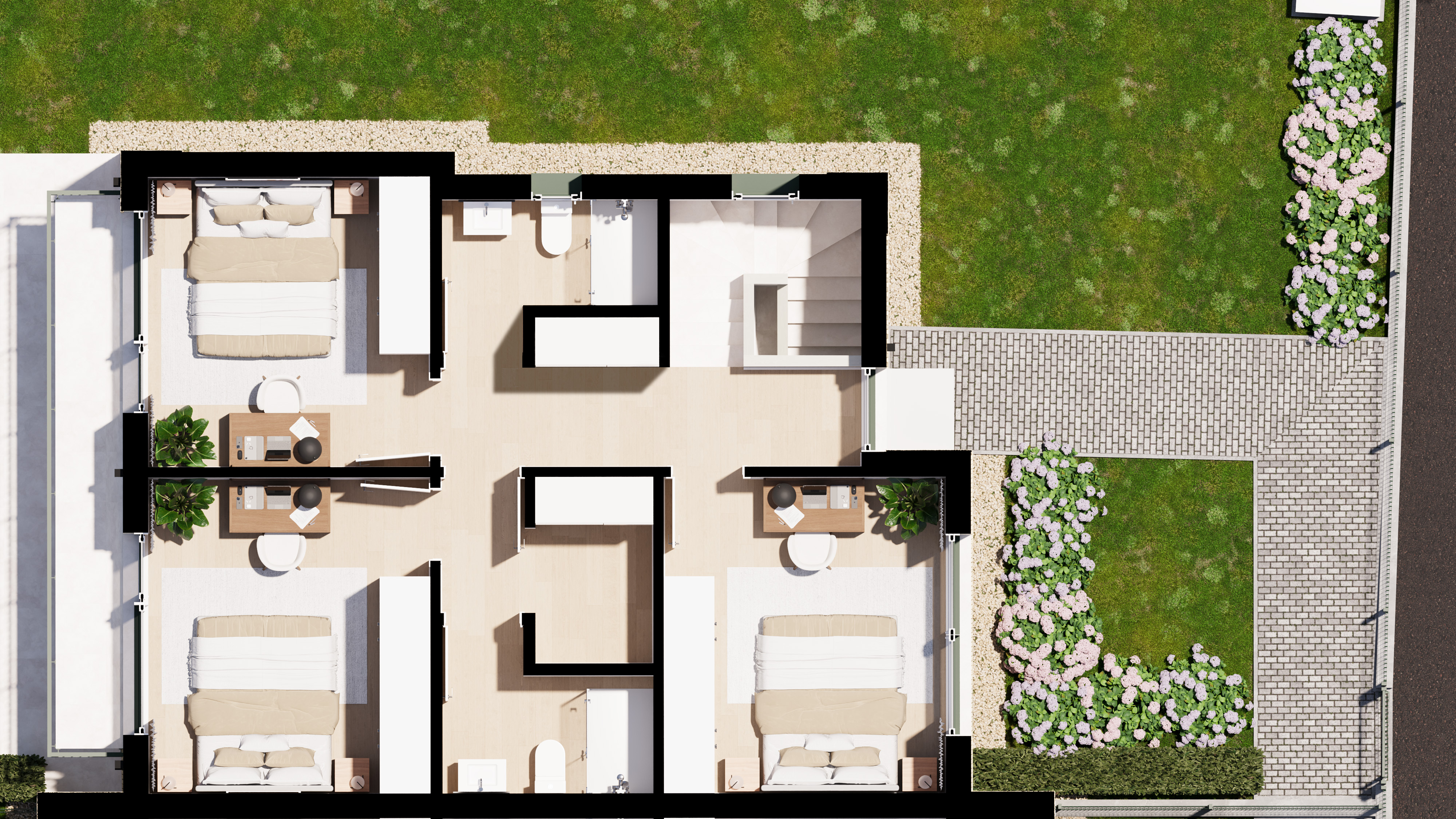 Modelo Chalet 04 — planta alta