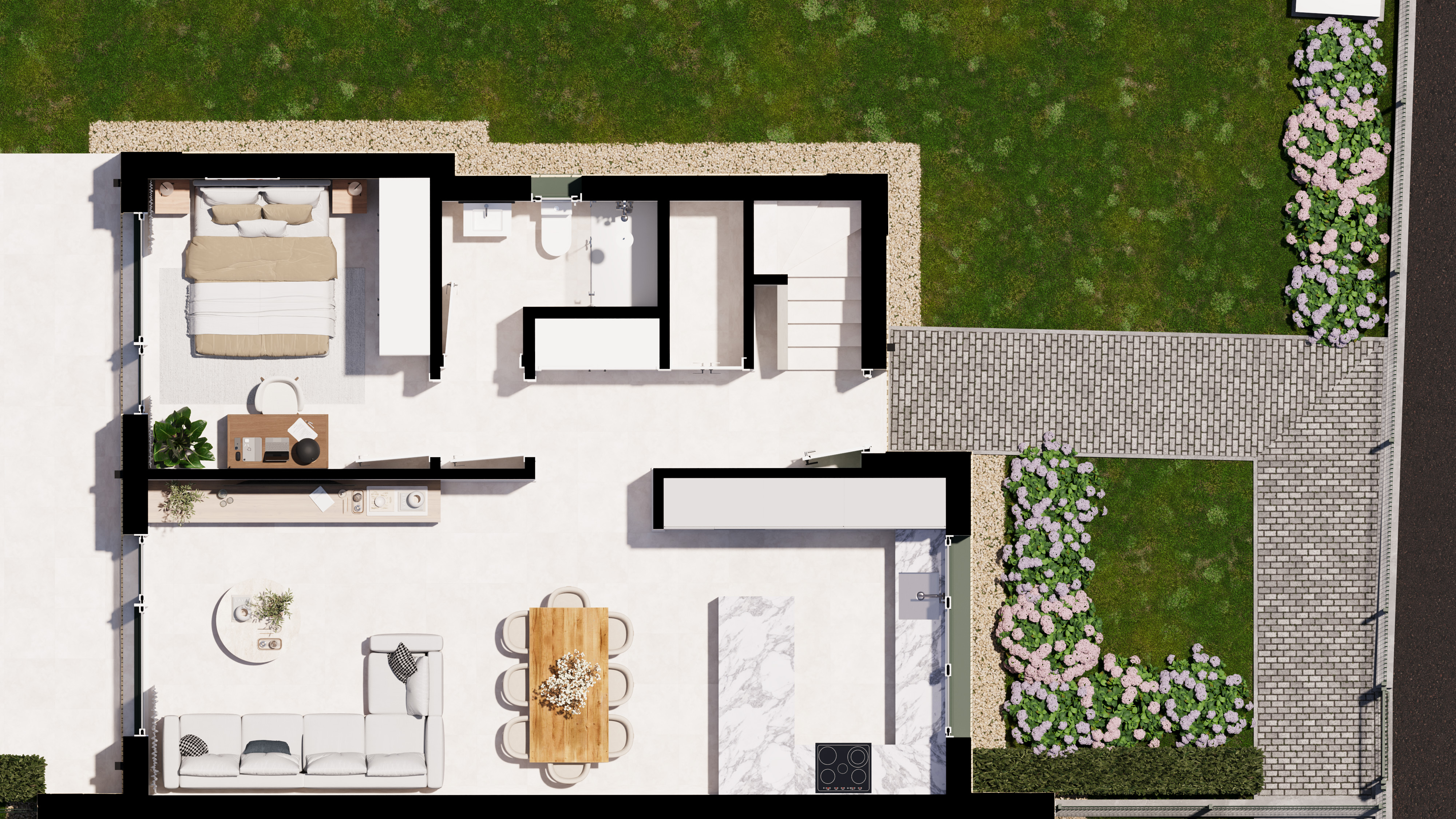 Modelo Chalet 04 — planta baja